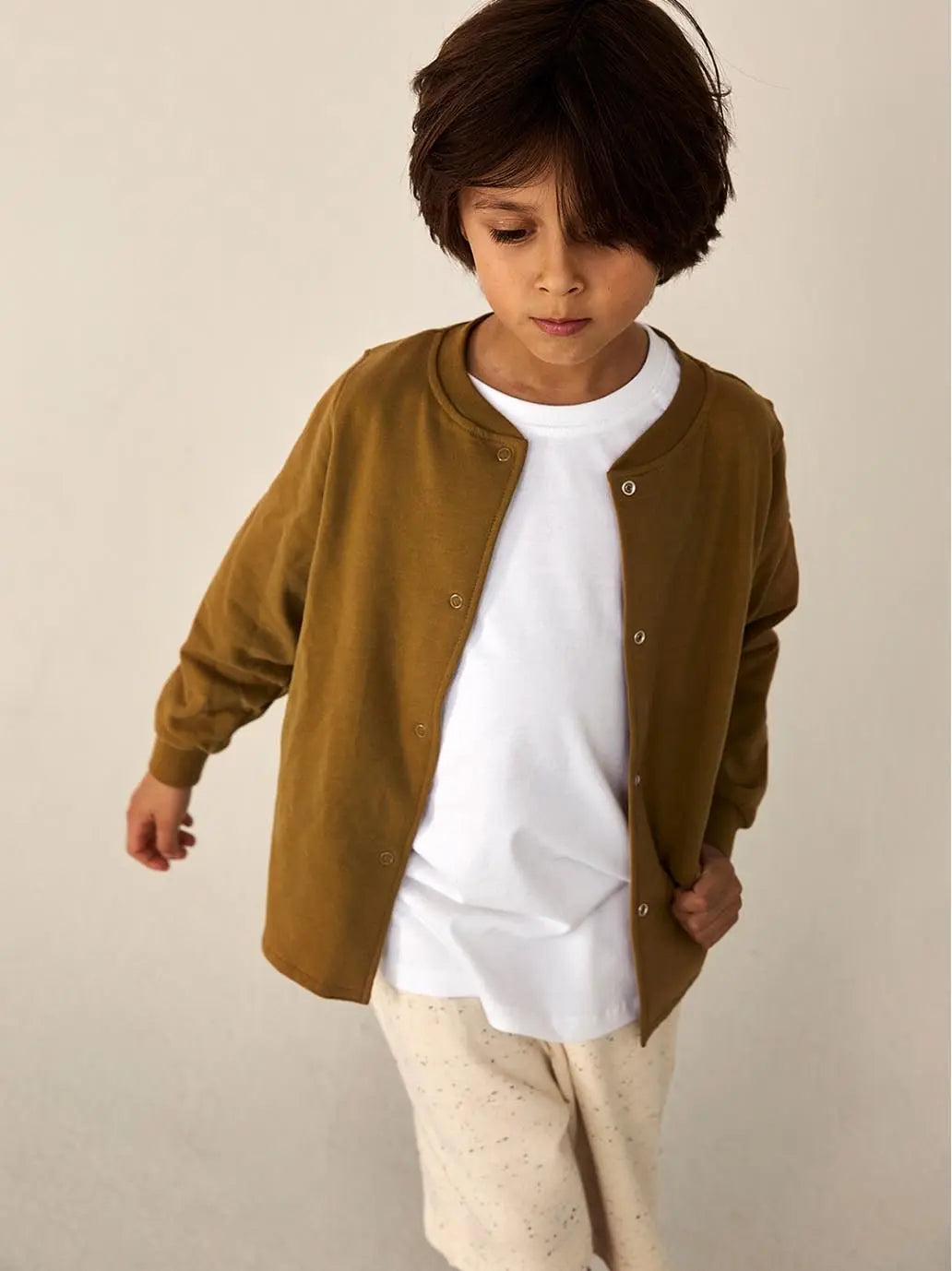 OUTLET Kardigan na zatrzaski Round neck cardigan | rozm. 1-2y GRAY LABEL BEBE Concept 