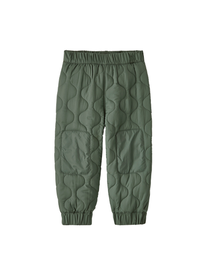 Ocieplane spodnie Baby quilted puff joggers HEMLOCK GREEN