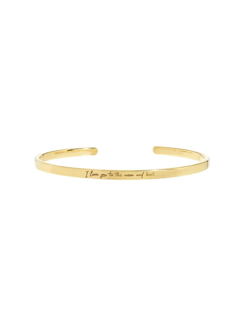 Pozłacana bransoletka To The Moon And Back Bangle Anna + Nina BEBE Concept 