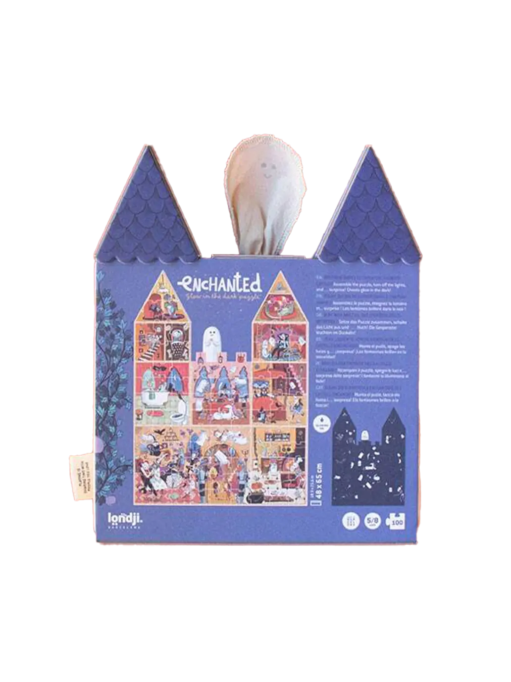 Dwustronne puzzle świecące w ciemności Enchanted Londji BEBE Concept 
