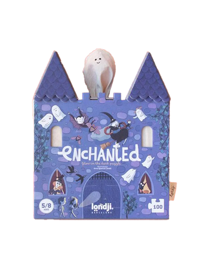 Dwustronne puzzle świecące w ciemności Enchanted Londji BEBE Concept 