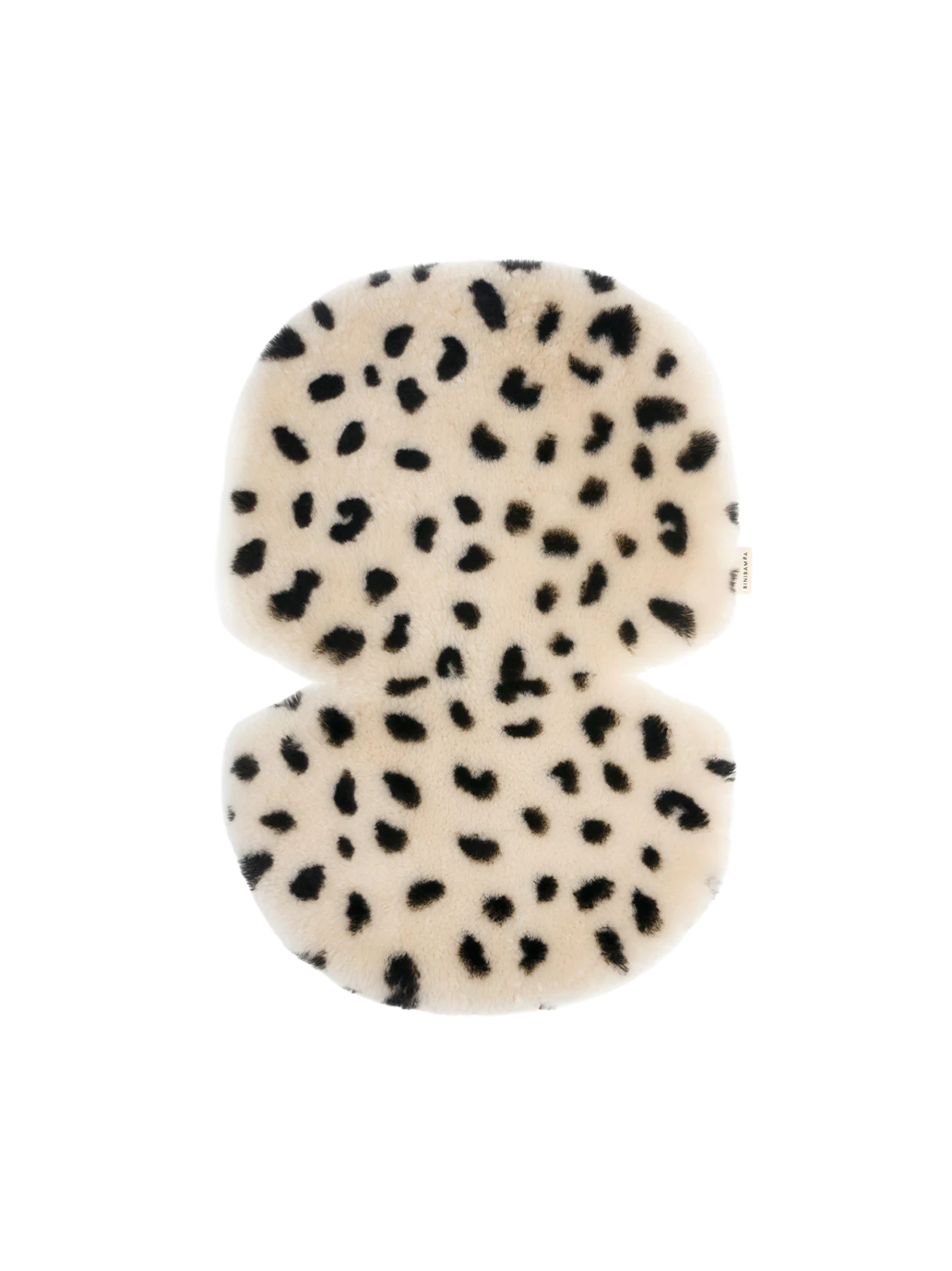 Багатофункціональний дитячий вкладиш з натуральної овчини LEOPARD/PEANUT