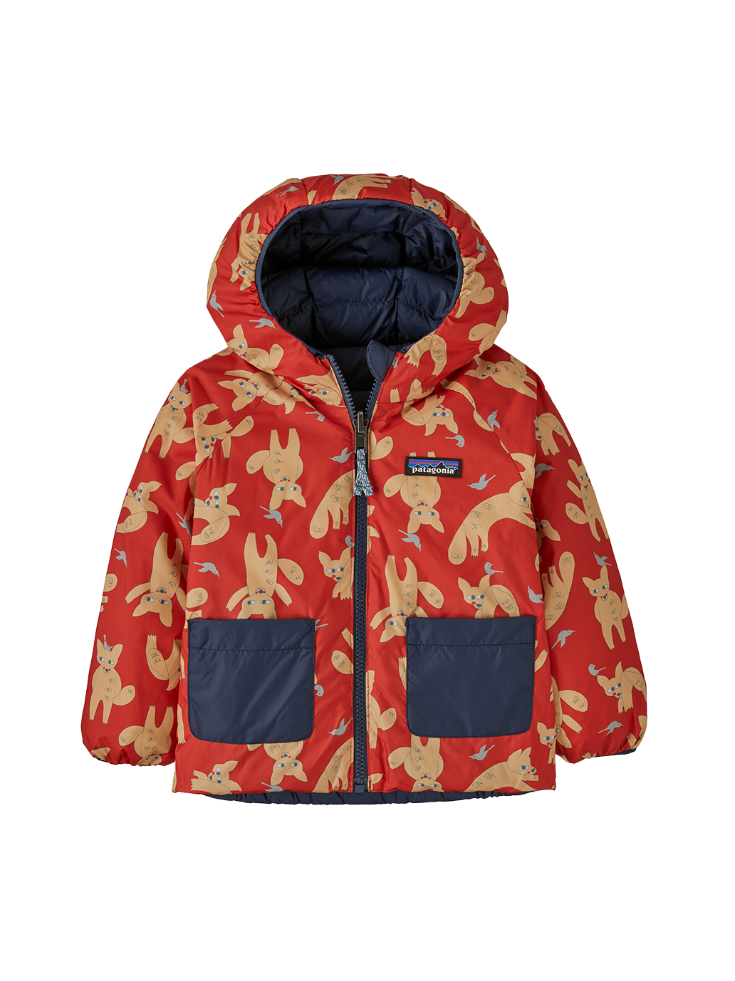Dwustronna kurtka puchowa Baby Reversible Down Hoody Patagonia BEBE Concept 