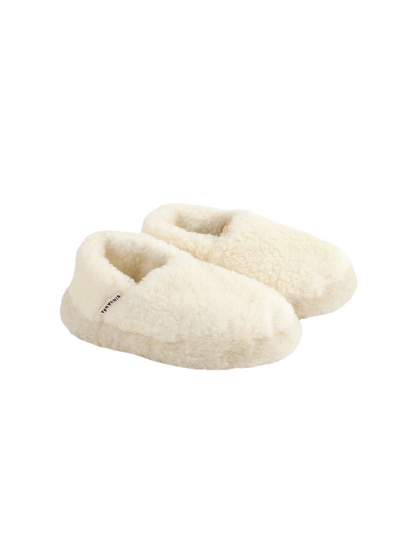 Měkké pantofle z merino vlny MILK