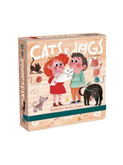 Puzzle kieszonkowe dla dzieci Cats &amp; Dogs Londji BEBE Concept 