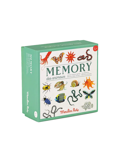edukacyjna gra memory z dzikimi zwierzętami Moulin Roty BEBE Concept 