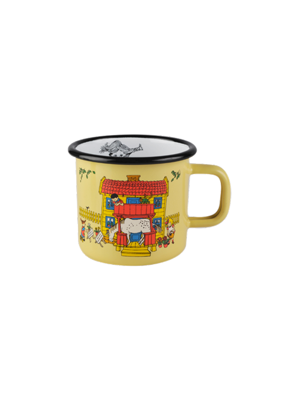Retro enamel mug Pippi 3.7 dl PIPPI'S VILLA