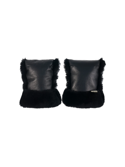 Premium coated buggy mitten with merino wool NOIR