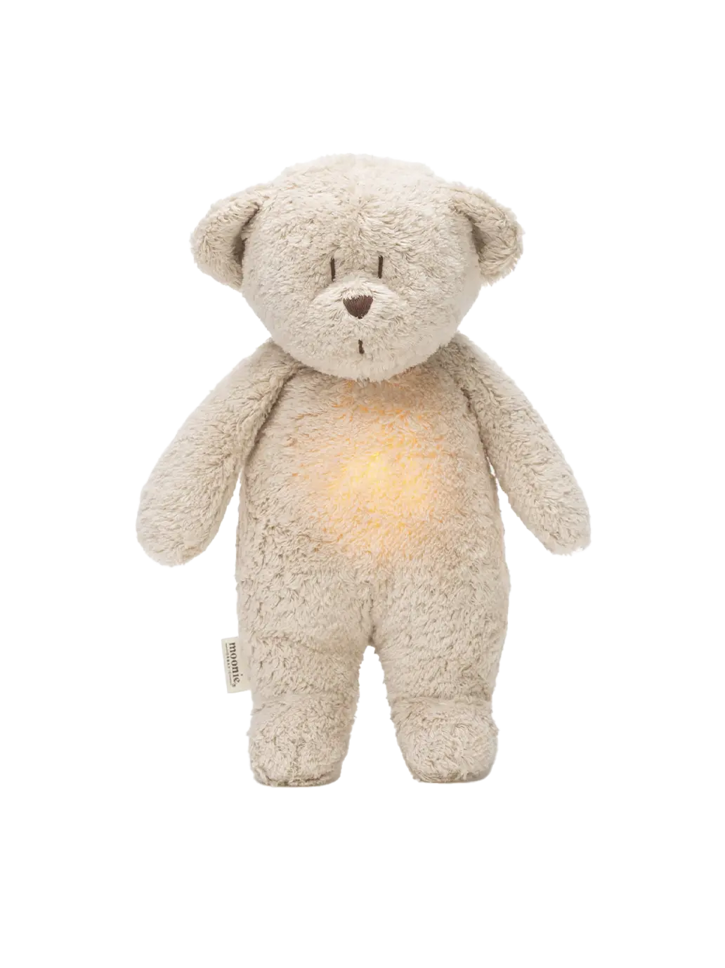 szumiący miś organic z lampką nocną Moonie BEBE Concept 