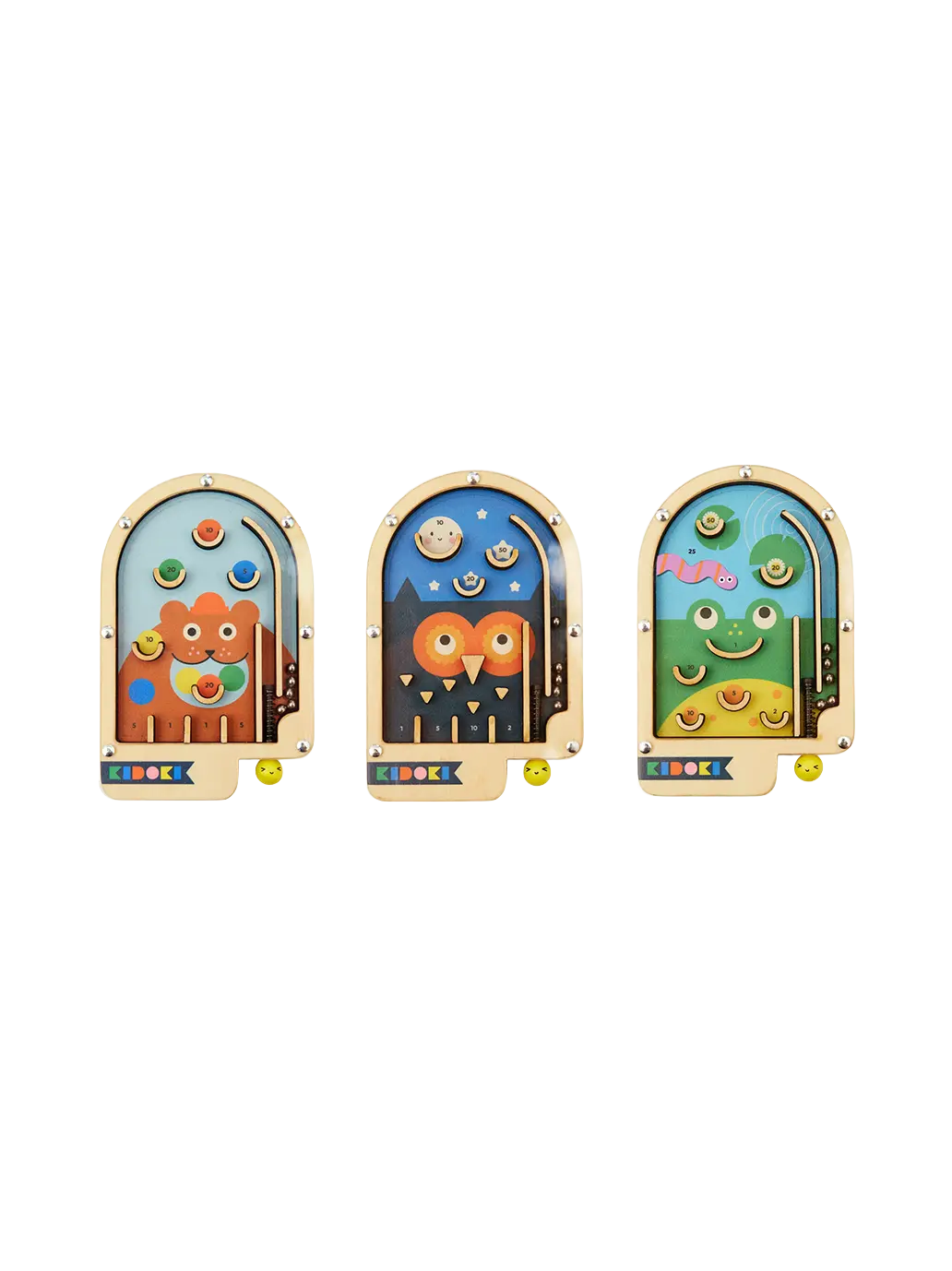 Kidoki Wooden Pinball Kikkerland BEBE Concept 