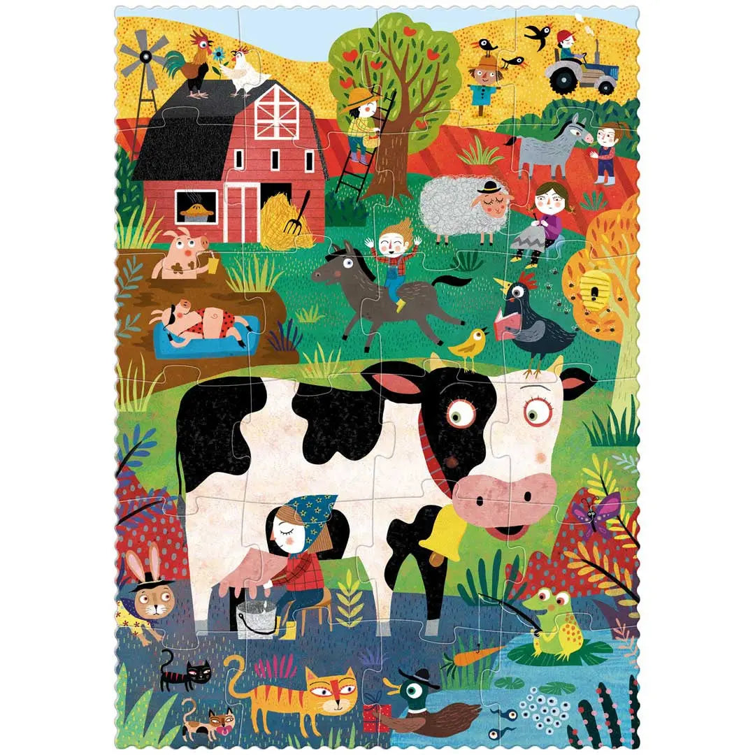 Puzzle kieszonkowe dla dzieci My Little Farm Londji BEBE Concept 
