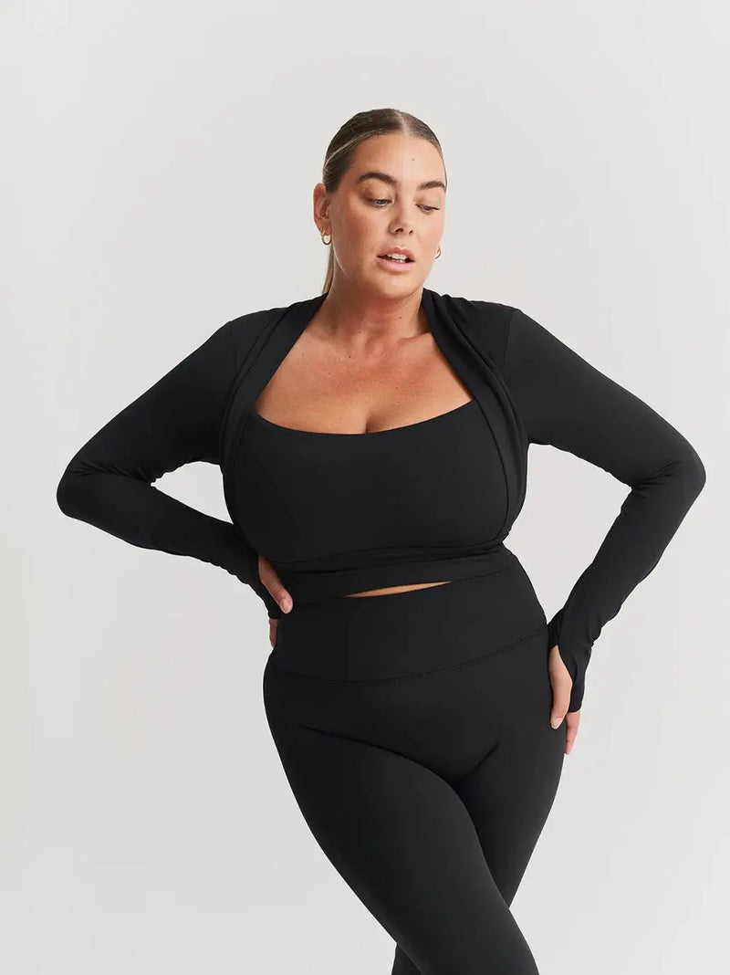 Softsculpt Bolero Long Sleeve Top Sisterly Tribe BEBE Concept 