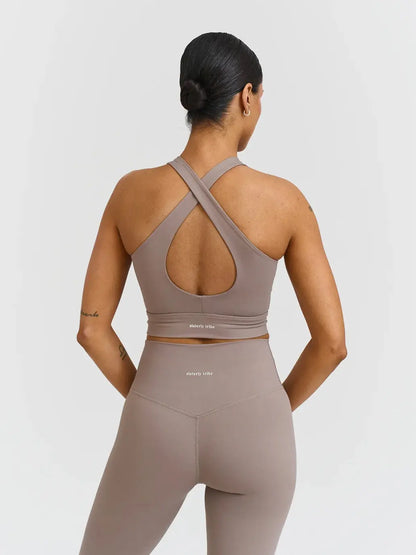 Softsculpt V-neck Cross Back Bra Sisterly Tribe BEBE Concept 