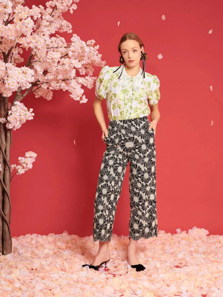 OUTLET Spodnie Flower Haze Wide Leg | rozm. XS bébé concept BEBE Concept 