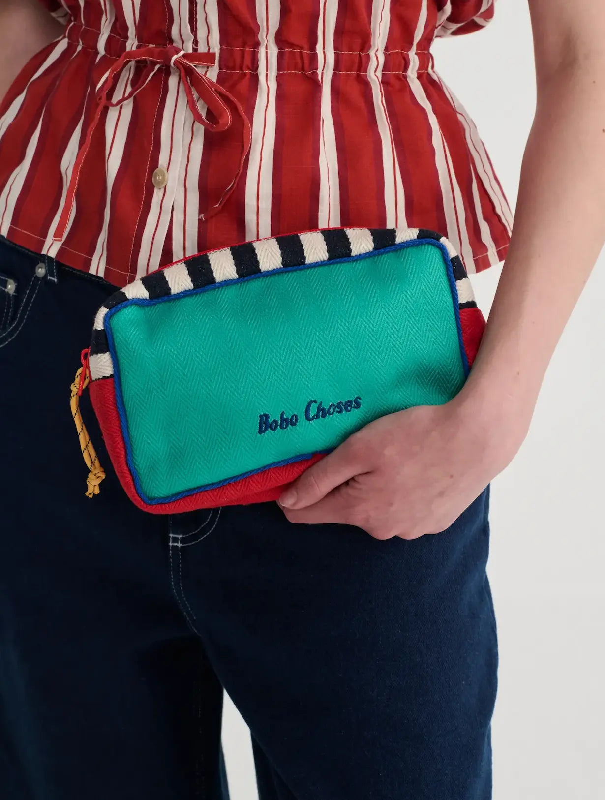 Color block cotton pouch Bobo Choses BEBE Concept 