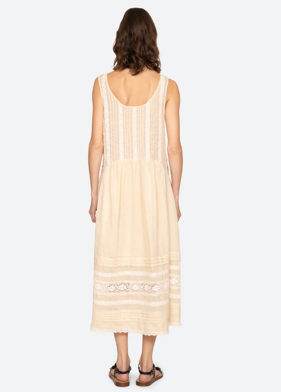 Pippa Solid Midi Dress CREAM