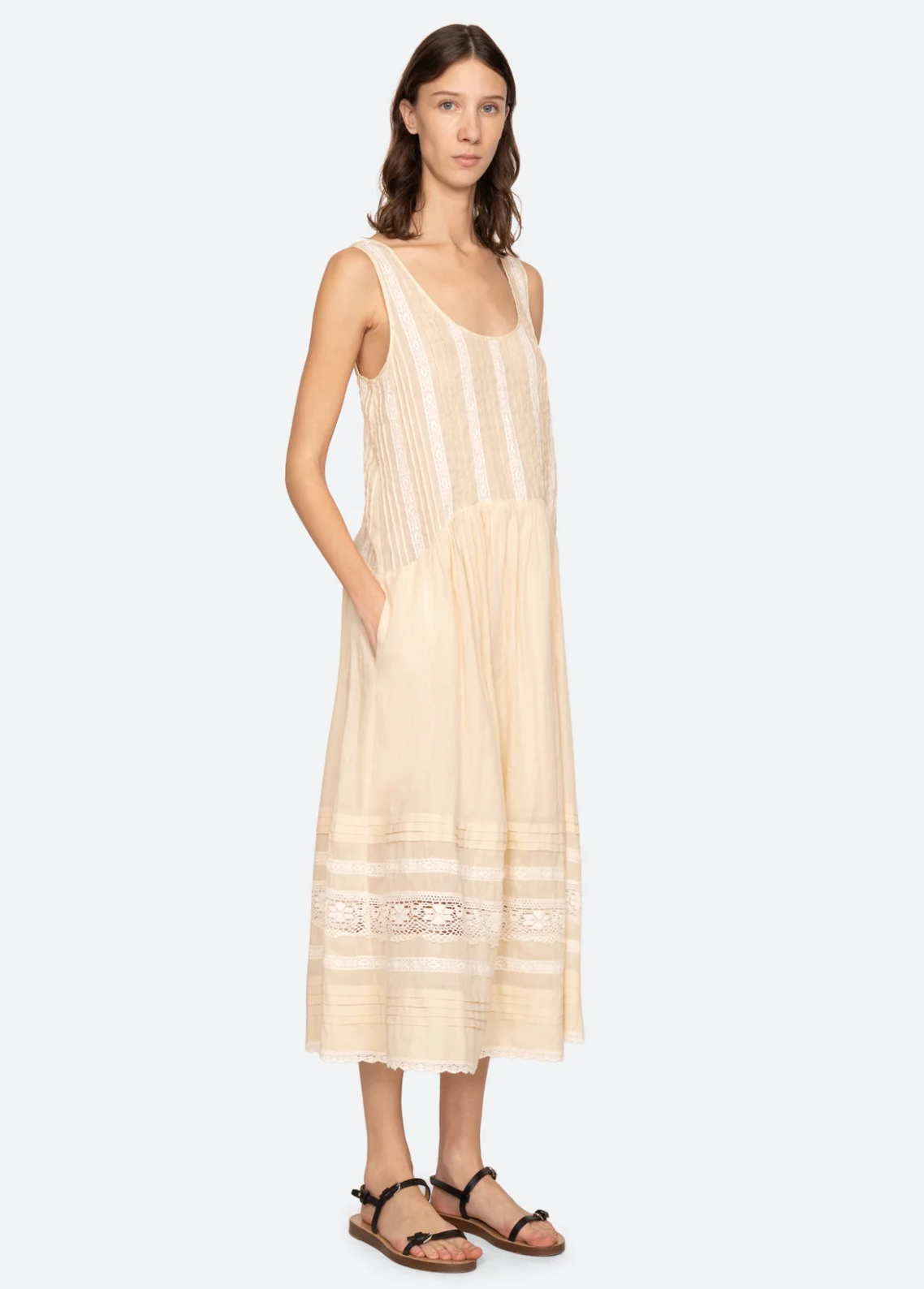 Pippa Solid Midi Dress