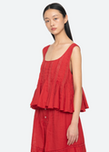 Pippa Solid Top RED