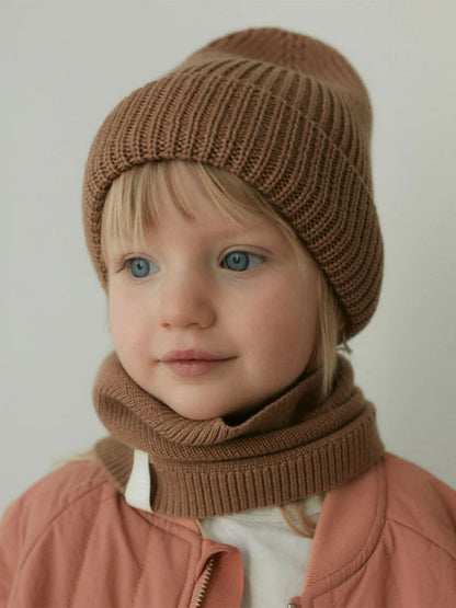 Cienki komin z wełny merino Fine Loop Scarf Mille Family BEBE Concept 