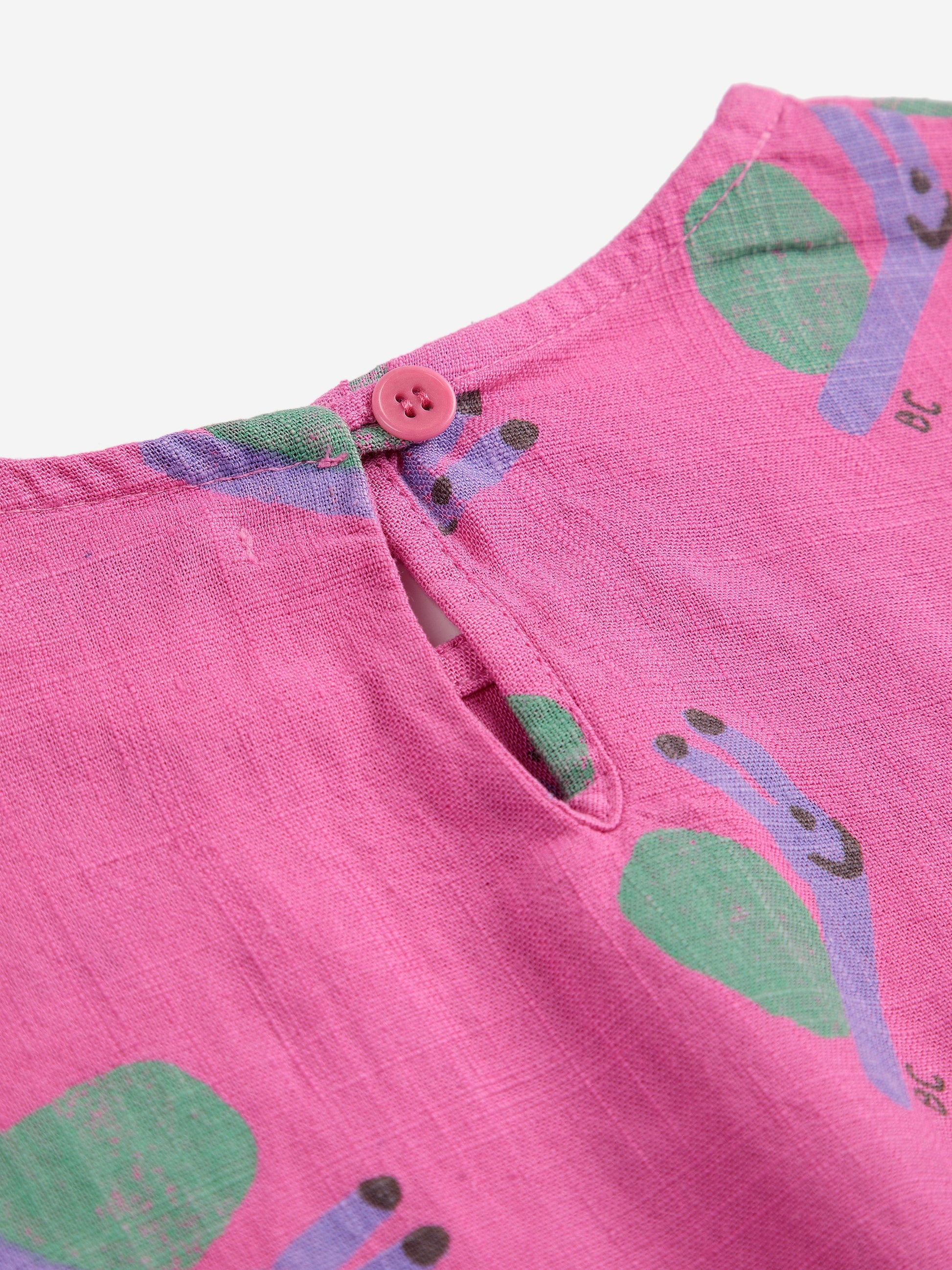 Bluzka Funny Snail all over woven blouse Bobo Choses BEBE Concept 