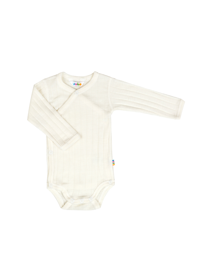 Kopertowe body z wełny merino i jedwabiu Joha BEBE Concept 
