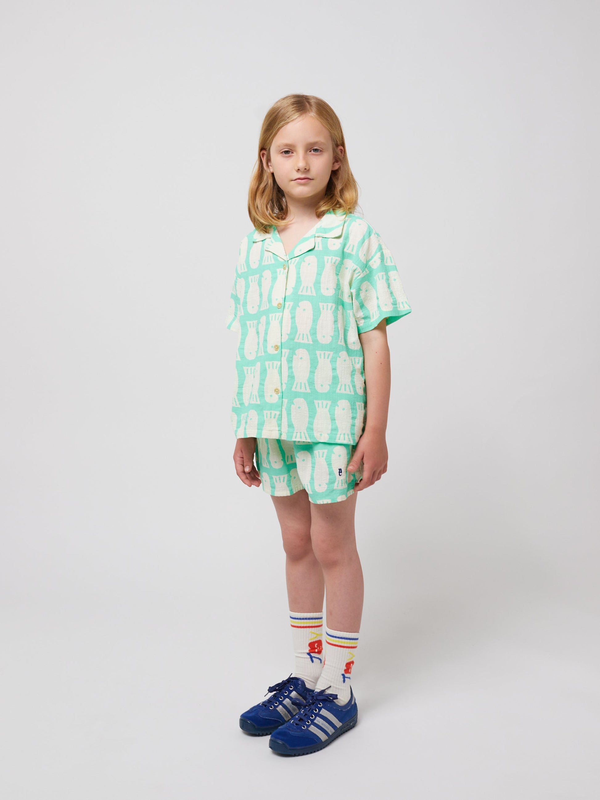 Koszulka Lucky Fish all over woven shirt Bobo Choses BEBE Concept 