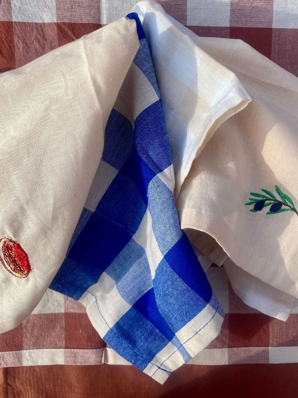 Zestaw bawełnianych serwetek Napkin Set Midnatt BEBE Concept 
