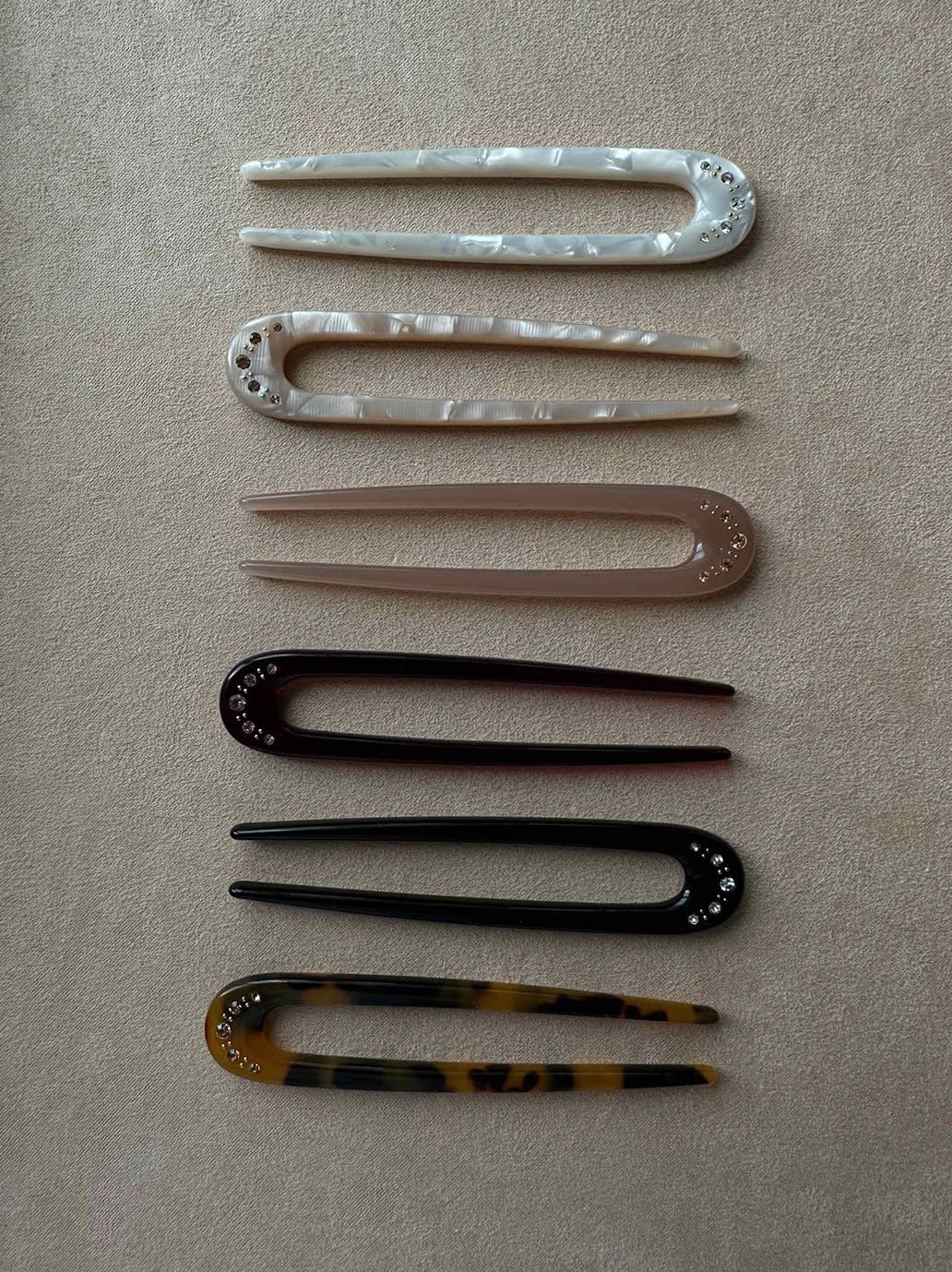 Sunny Crystal Hair Pin Black Pico BEBE Concept 