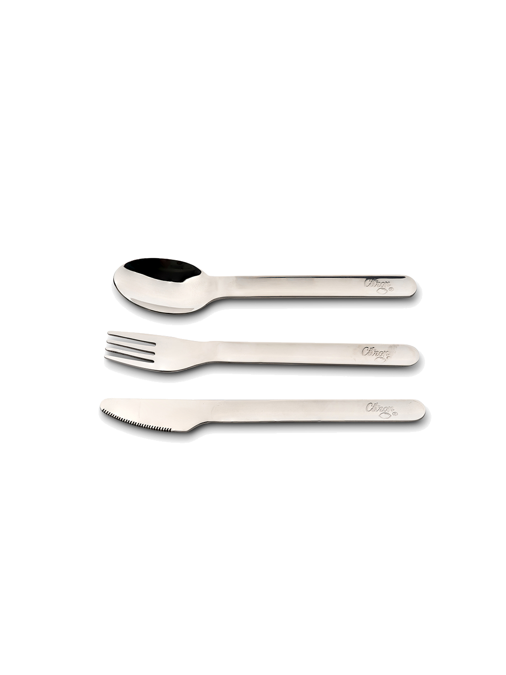 Zestaw sztućców ze stali nierdzewnej w etui Citron BEBE Concept 