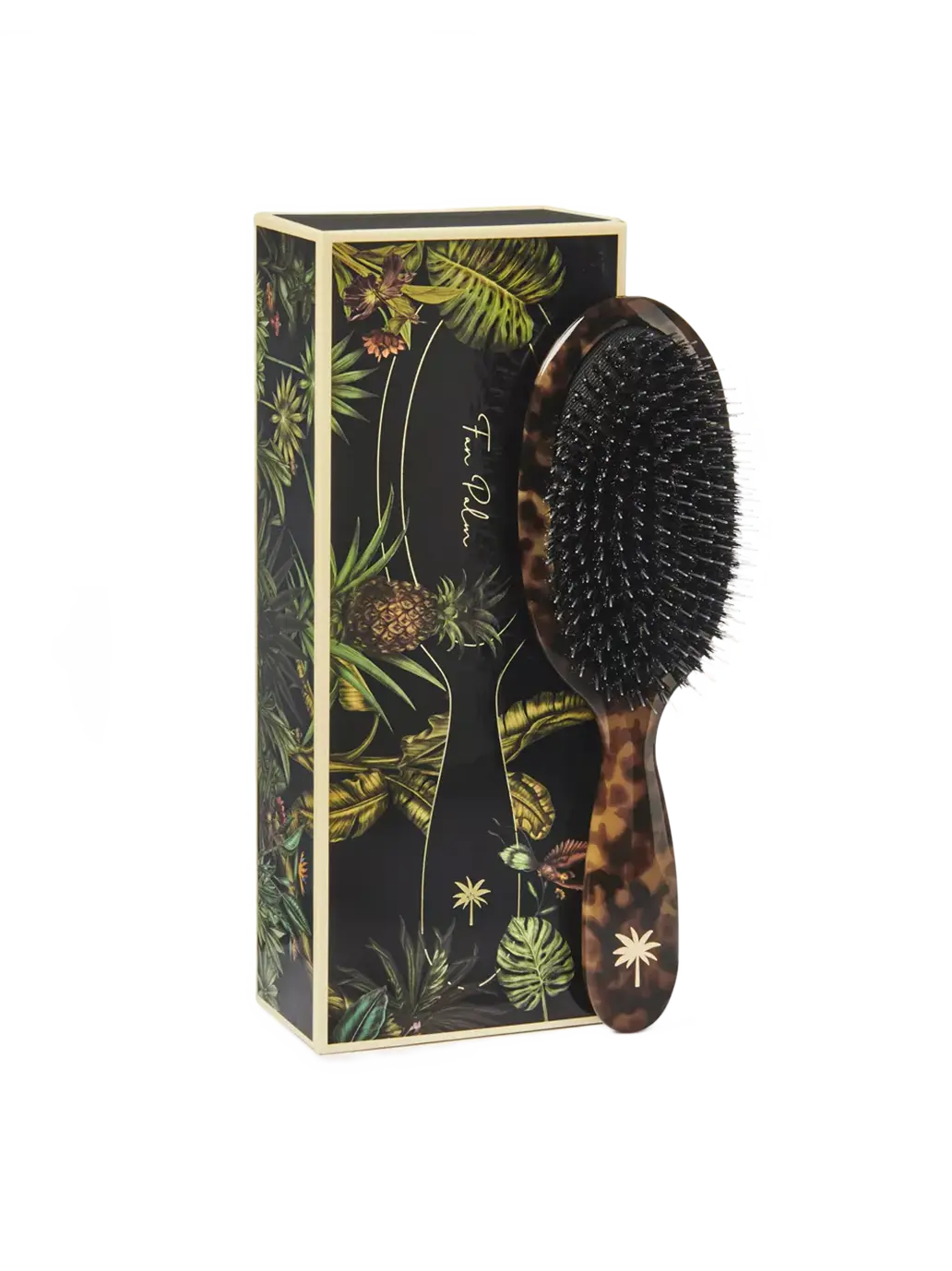 Szczotka do włosów z włosia dzika i nylonu Medium Fan Palm BEBE Concept 