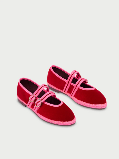 Buty Claire Deep Red shoes Flabelus BEBE Concept 