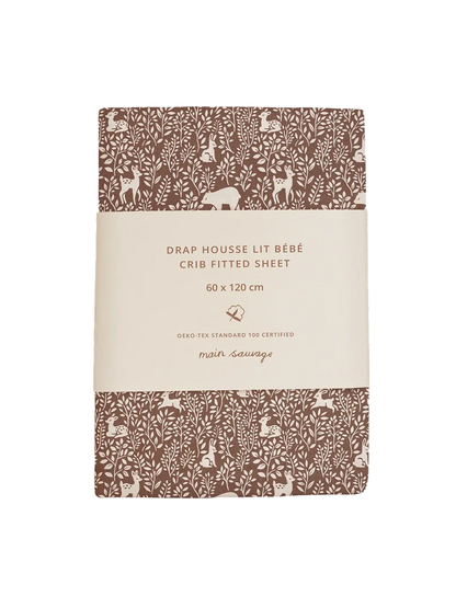 muślinowe prześcieradło do łóżeczka dziecięcego Main Sauvage BEBE Concept 