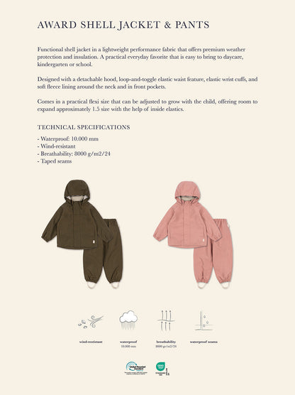Spodnie Award shell pants flexi size Konges Slojd BEBE Concept 