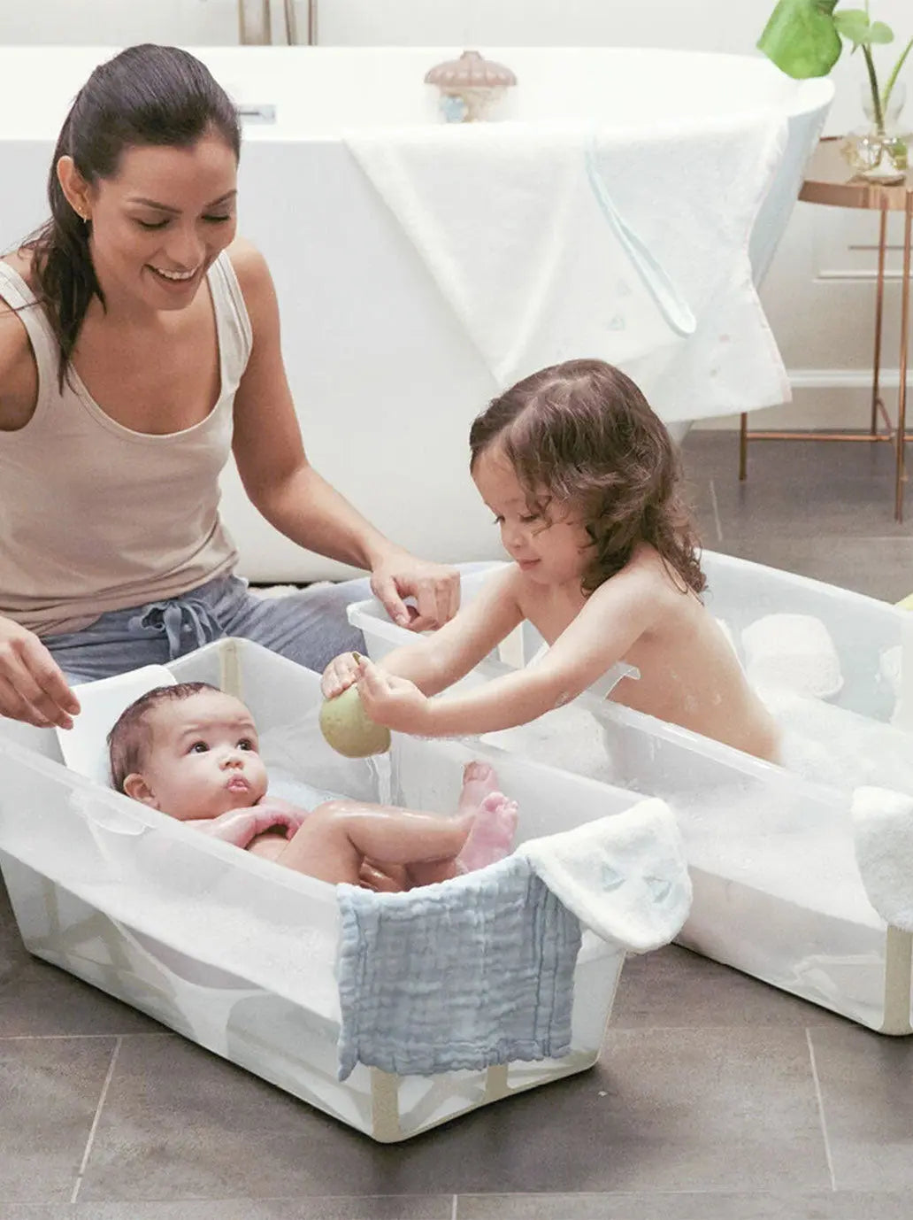 Zestaw Flexi Bath Bundle składana wanienka + wkładka Stokke BEBE Concept 