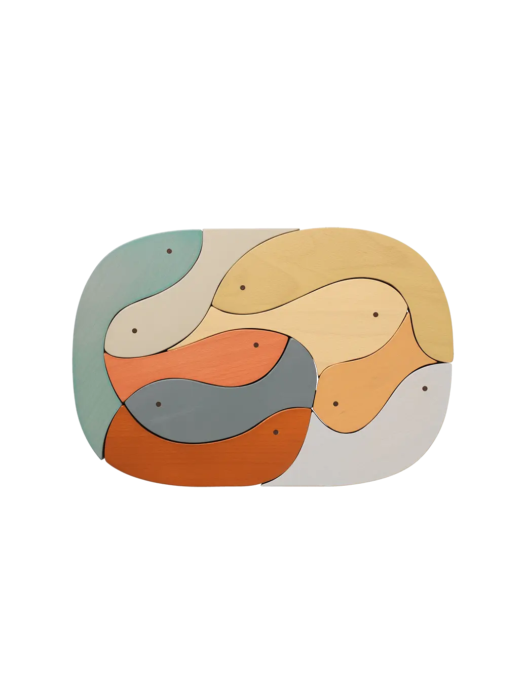Drewniane puzzle Shoal Ferm Living BEBE Concept 