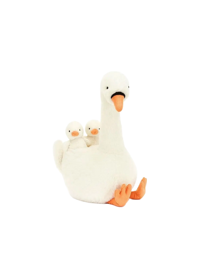 Miękka przytulanka Łabędź z młodymi Jellycat BEBE Concept 