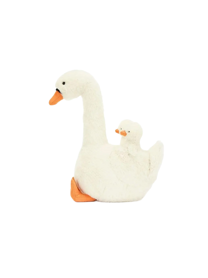 Miękka przytulanka Łabędź z młodymi Jellycat BEBE Concept 