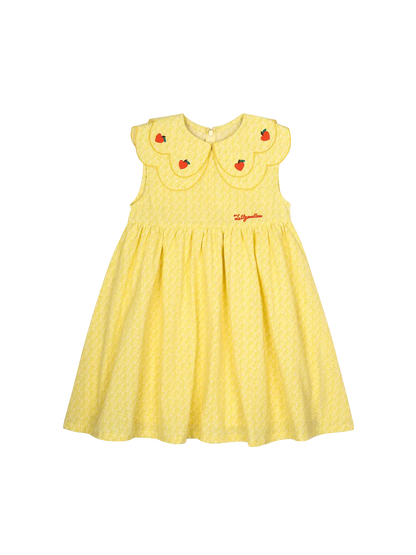 Heart Cherry Scallap Dress Jelly Mallow BEBE Concept 