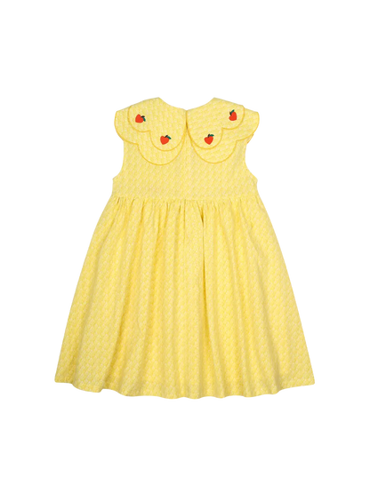 Heart Cherry Scallap Dress Jelly Mallow BEBE Concept 