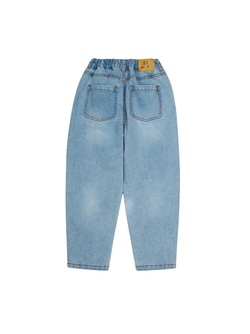 Elephant Brushed Denim Pants Jelly Mallow BEBE Concept 