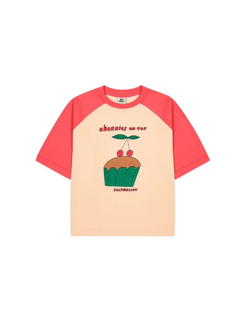 Cherry Cupcake Raglan T-shirt Jelly Mallow BEBE Concept 