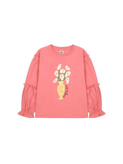 Eggflower Frill Longsleeve T-shirt Jelly Mallow BEBE Concept 