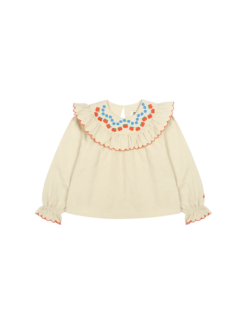 Apple Flower Ruffle Blouse Jelly Mallow BEBE Concept 