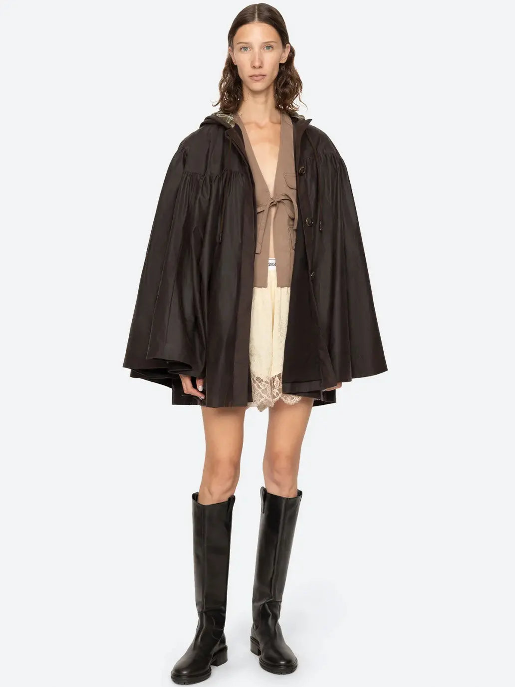Quentin Solid Poncho SEA New York BEBE Concept 