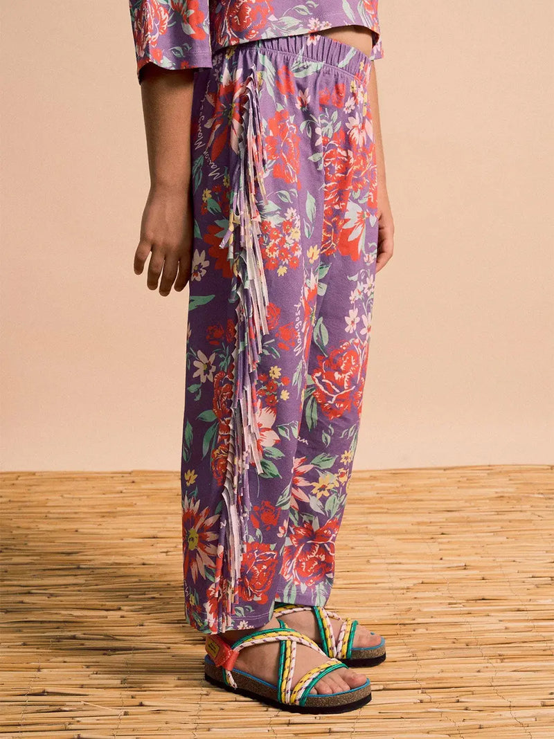 Beverly Floral Fringe Pants Maison Mangostan BEBE Concept 