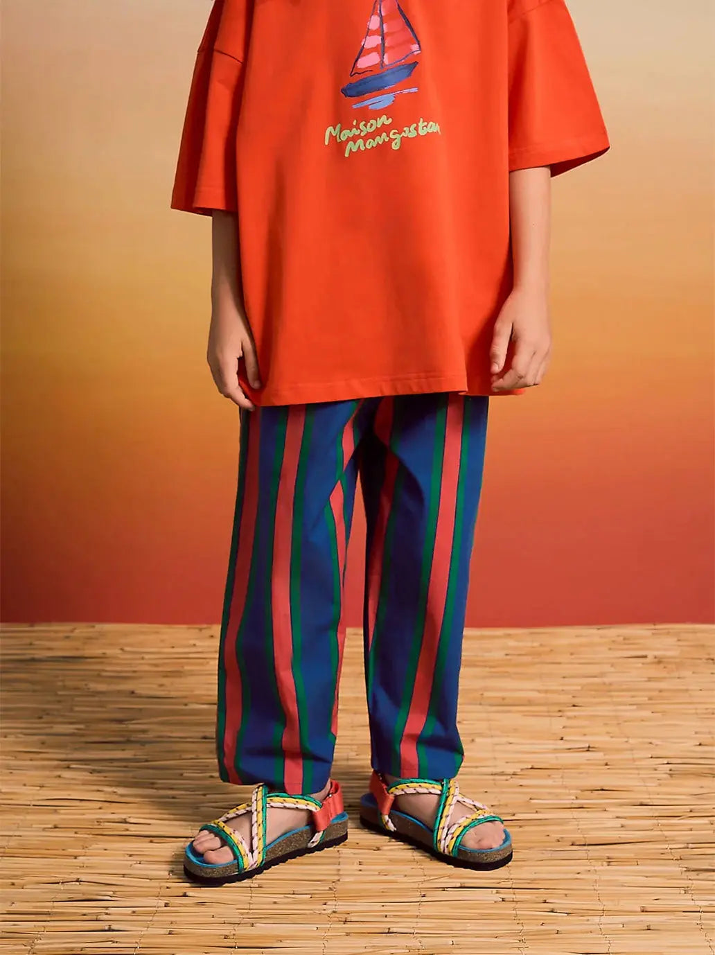 Striped Pants Navy Maison Mangostan BEBE Concept 