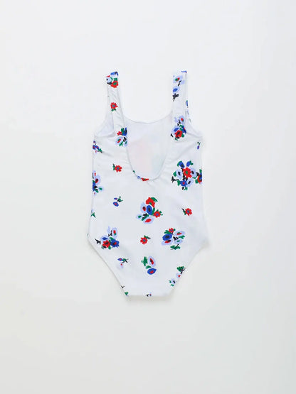 Blossom Birds Swimsuit White Maison Mangostan BEBE Concept 