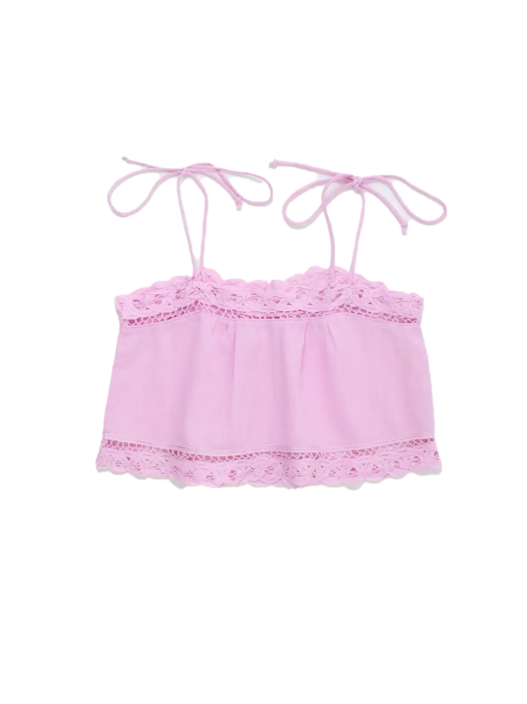 Isla Lace Top Pink Maison Mangostan BEBE Concept 