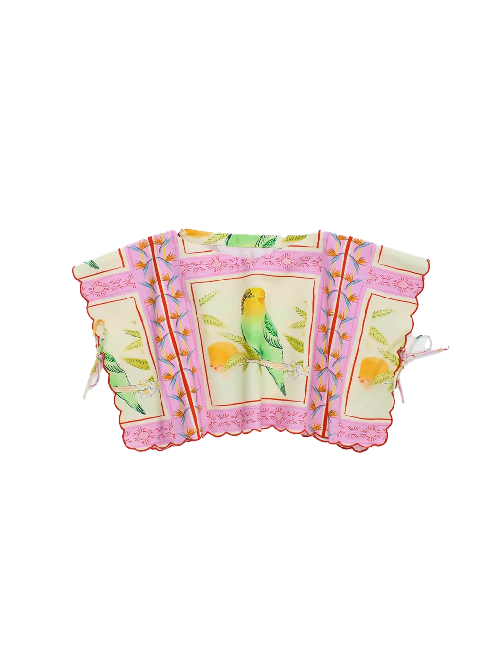 Birds Patchwork Top Maison Mangostan BEBE Concept 