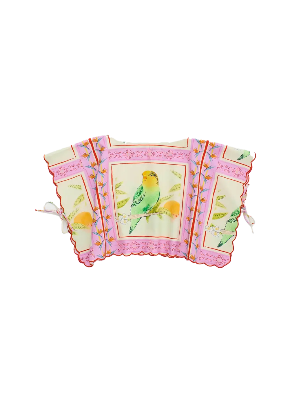 Birds Patchwork Top Maison Mangostan BEBE Concept 